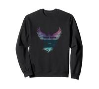 Recupera tu Vida Inspiración de empoderamiento de Phoenix Sudadera, Unisex para Adultos, Negro, XL