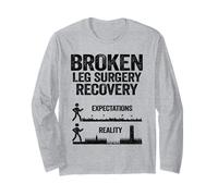 Recuperación de cirugía de Pierna Rota Obtener Bien lesión Pierna Rota Manga Larga