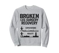 Recuperación de cirugía de Pierna Rota Obtener Bien lesión Pierna Rota Sudadera