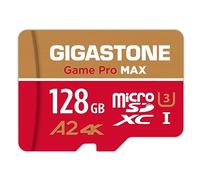 [Recuperación de Datos Gratuita de 5 años] Tarjeta Micro SD GIGASTONE de 128GB, Game Pro MAX, hasta 120/80 MB/s, Tarjeta de Memoria MicroSDXC para Nintendo-Switch 1, SteamDeck, Video 4K UHD, UHS-I A2