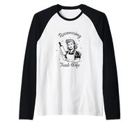 Recuperación de la deconstrucción de la Esposa Comercial Divertida Feminista liberada Camiseta Manga Raglan