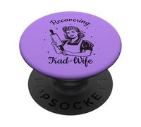 Recuperación de la deconstrucción de la Esposa Comercial Divertida Feminista liberada PopSockets PopGrip Adhesivo