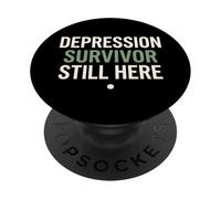 Recuperación de la depresión Viaje de curación Progreso de Salud Mental PopSockets PopGrip Adhesivo