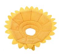 Recuperación de Mascotas E-Collar Ajustable Algodón Girasol Elizabeth Cuello Cuello Cono Recuperación Cono Collar Mascota Collar Protector para Perros y Gatos(26-29cm)