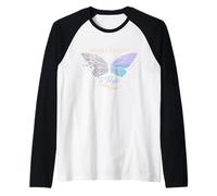 Recuperación de Salud Mental Efecto Mariposa Trauma Curación Camiseta Manga Raglan