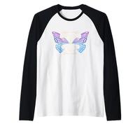 Recuperación de Salud Mental Efecto Mariposa Trauma Curación Camiseta Manga Raglan