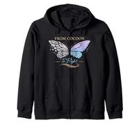 Recuperación de Salud Mental Efecto Mariposa Trauma Curación Sudadera con Capucha