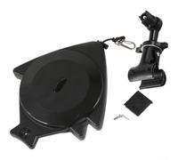 Recuperador automático de línea de pesca con bloqueo de seguridad y clip de metal, carrete elástico para caja de silla, construcción de plástico, solución de almacenamiento gratuita para pescadores en
