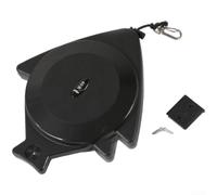 Recuperador automático para carrete de pesca con línea de mano elástica y clip seguro, con bloqueo de seguridad y compatibilidad de montaje ajustable para varias condiciones de pesca (A-40m)