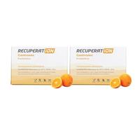 RECUPERATION - Pack 2 Probiótico Lactobacillus Rhamnosus GG + Zinc | Flora Intestinal, Sistema Inmunitario, Sin Gluten ni Lactosa, Probiótico Niños y Adultos, 10 Sticks | Sabor Naranja