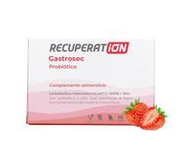 RECUPERATION - Probiótico Lactobacillus Rhamnosus GG + Zinc | Flora Intestinal y Sistema Inmunitario, Sin Gluten ni Lactosa, Probiótico Niños y Adultos, 10 Sticks | Sabor Fresa