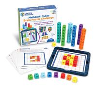 Recursos de aprendizaje MathLink Cubes Brain Puzzle Challenge 80 piezas Edades 5+ Cubos de enlace Cubos de conexi n Cubo de conteo manipulativo m