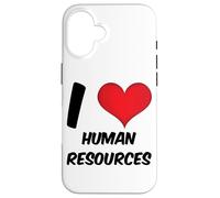Recursos Humanos de Red Heart, me Encanta RRHH Carcasa para iPhone 16