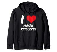 Recursos Humanos de Red Heart, me Encanta RRHH Sudadera con Capucha