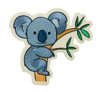 Recycl Patch Koala Rama Animal Think Green - Parches termoadhesivos bordados aplique para ropa, tamaño: 6,4 x 6,7 cm