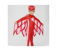 (Red,110cm)Noblekids Pj Máscara Disfraz Catboy Búho Gekko Mono Halloween Vestido Elegante