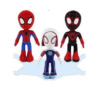 (Red)33cm Spider Man Plush Doll Spiderman Plush Doll For Kid Halloween Xmas Gift