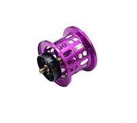 Red 7075 Bobina de aluminio para Daiwa Alphas 21/22 SV TW Baitcasting, cuenco de freno fijo, 24 mm ID, 7 g de peso, sostiene para YGK 0.8/100 m (rodamientos completos morado)