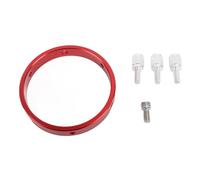 Red Aluminum Alloy Guide Scope Kit, 6 Hole 110mm Finder Scope with M6 Screws, 1/4 Inch Screw Hole, Telescope Tube Diameter 90 to 110mm, Compact and Portable Design