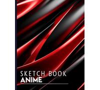 Red and Black Abstract Sketchbook: Red and Black Abstract Sketchbook Cover, 112 Pages, 8.5 x 11 Page Size, 110 Blank Pages, Graphic Red and Black Sketchbook For All.