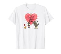 Red and Howling Love has Paws Camiseta