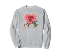 Red and Howling Love has Paws Sudadera