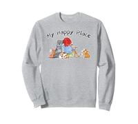 Red and Howling My Happy Place Sudadera