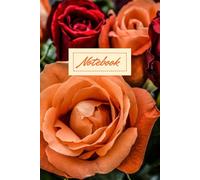 Red And Peach Color Roses: Notebook