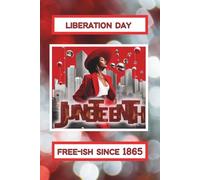 Red and Silver Liberation Day/Juneteenth Free-ish since 1865: Blank 120 Page Lined Journal/Notebook/Poetry/Lyric Book