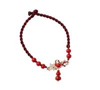 Red Antique Anklet Red Gourd Retro Anklet Couple Anklet Women's Red Rope