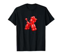 Red Balloon Dog Sculpture, Pop Art Balloon Animal Design Camiseta