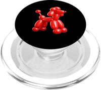 Red Balloon Dog Sculpture, Pop Art Balloon Animal Design PopSockets PopGrip para MagSafe