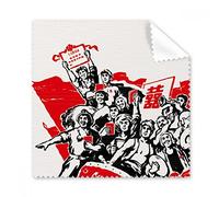 Red Bandera Mao Zedong citas rojo China gafas paño de limpieza teléfono pantalla limpiador 5 piezas regalo