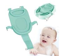 Red BañO Bebé Asiento Inserto - BañEra BebéS Ducha ReciéN Nacidos Malla NiñOs PequeñOs CóModos Accesorios Antideslizante Bolsillo Malla Bandeja Plegable Alfombrilla Verde Claro, 1 Pieza