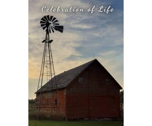RED BARN & WINDMILL - Celebration of Life Memorial Guest Book for Funerals and Services Honoring Faith, Family, and Rural Tradition: A Hardcover ... Inspired by Farm Life and Generational Roots