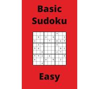 Red Basic Sudoku Book, 9x9 Puzzles, 100 Pages, 5x8, Easy