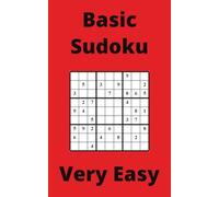 Red Basic Sudoku Book, 9x9 Puzzles, 150 Pages, 5x8, Very Easy