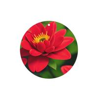 Red Beautiful Flower - Juego de ambientador colgante de flores redondas, tarjetas de fragancia de lavanda para interiores de automóviles, paquete de 10/24 tarjetas