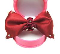 Red Big Arco Rosa Flor Cabeza De Perro Flor Accesorios Sin Caja Regalo Mascotas Clip De Pelo Muy Práctico Y PopularPráctico Y Atractivo