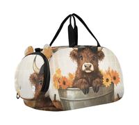 Red Birds - Bolsa de viaje para niños, diseño de flores, Calabaza de vaca de las tierras altas, Classic