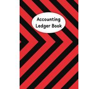 Red & Black Cover: Accounting Ledger Book for Tracking Income & Expense, come with undated calendar, helps you log your money clearly and consistently, Size 6”x9”, 120 Pages.