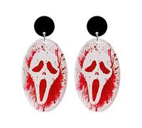 Red Bloody Dangle Earring Halloween Scary Balloon De Juego Para Joyas Creativas Fiestas Divertidas Aretes Sangrientos Mujeres Niños