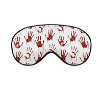 Red Bloody Scary Hands Soft Eye Masks con correa ajustable Ligero y cómodo con los ojos vendados para dormir