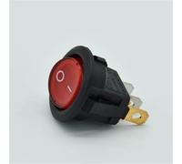 Red Blue Green Yellow Light ON-OFF SPST Round Rocker Switch 6A/250V 10A/125V AC Car Boat LED 4Pcs(4red)