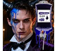 Red Blue Painting Makeup Horror | Liquid Face Paint,Waterproof Halloween Juice Pouch 170ml | Decorations Painting Party Medical Horror For Men Women Party Costume