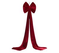 Red Bows, 70.8 Inch Large Velvet Christmas Tree Bows, Extra Big Holiday Decor for Bedroom Front Doors Porches, Sturdy Fabric Decorative Seasonal Supplies, Christmas Holiday for Farmhouse Party