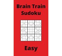 Red Brain Train Sudoku Book, 9x9 Puzzles, 100 Pages, 5x8, Easy