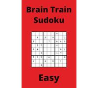 Red Brain Train Sudoku Book, 9x9 Puzzles, 150 Pages, 5x8, Easy