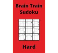 Red Brain Train Sudoku Book, 9x9 Puzzles, 150 Pages, 5x8, Hard