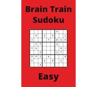 Red Brain Train Sudoku Book, 9x9 Puzzles, 200 Pages, 5x8, Easy
